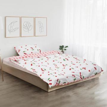 Set de pat single bumbac Cherry