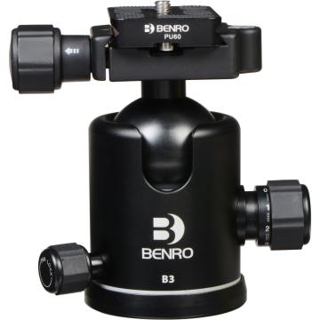 Cap fluid Benro B3 Triple Action Ball Head 18 KG de la West Buy Srl