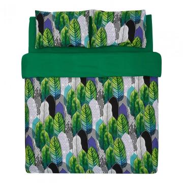 Lenjerie de pat Heinner King Size 100% bumbac, 132 TC, Zan