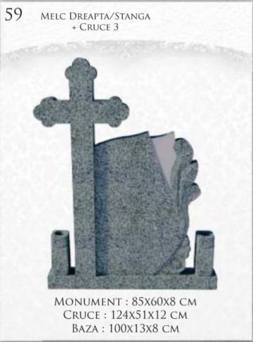 Monument melc dreapta/stanga + cruce 3
