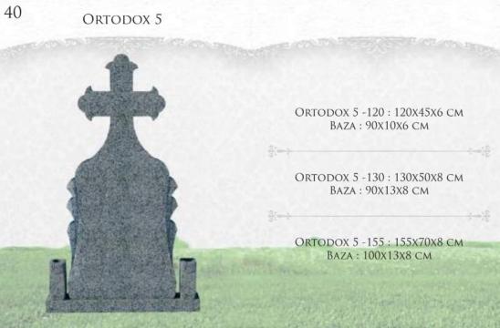 Monument ortodox 5 cruce cap bizantin