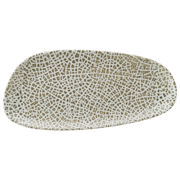 Platou oval portelan Bonna Lapya Wood 36cm (LPYWD VAO 36DT) de la Kalina Textile SRL