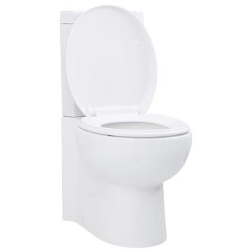 Vas WC din ceramica, alb de la Comfy Store