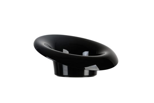 Ghiveci Ikebana Mori plastic, 12x10,7cm, negru