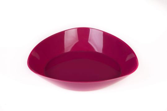 Suport ghiveci Triangle plastic, 14x2,5cm, amarant