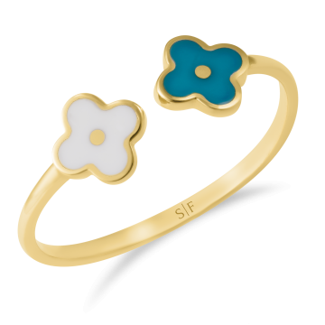 Inel Brindisi aur galben 14K