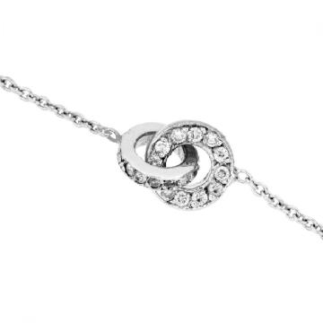 Bratara din aur alb de 18K cu diamante de 0.12 carate