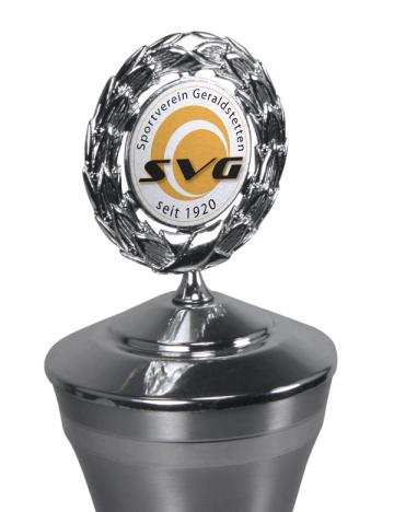 Medalion rotund din aluminiu alb 50 mm de la Sublirom Co. SRL