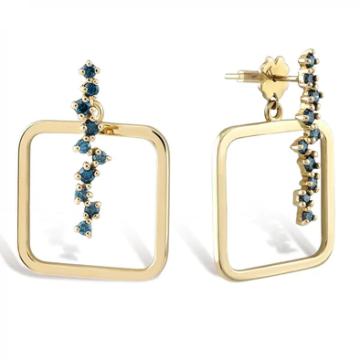 Cercei Luciana aur galben 14K