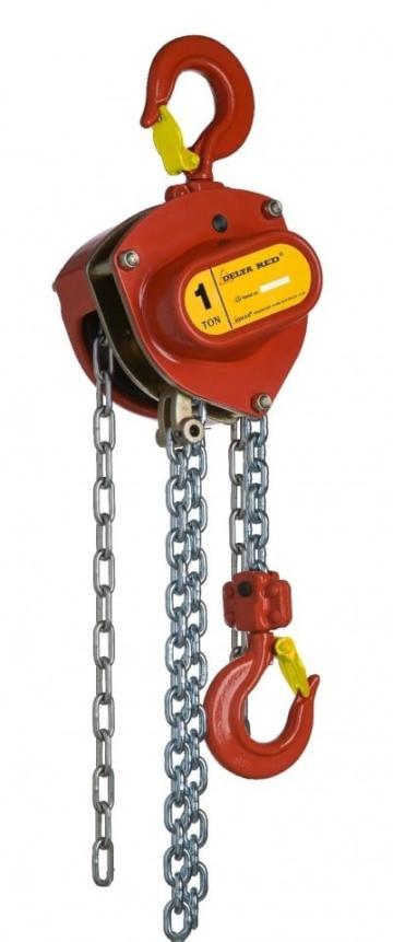 Palan manual cu lant 1 tona, lungime 10 metri de la Www.toplift.ro