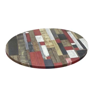Blat de masa rotund Raki 80cm Werzalit Redden Wood de la Kalina Textile SRL