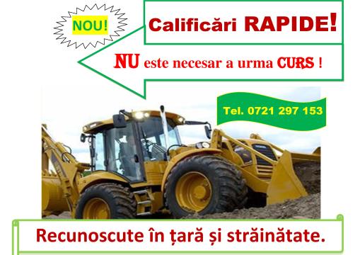 Atestat rapid fara a urma curs buldoexacavatorist
