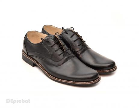 Pantofi barbati piele naturala negri casual-eleganti de la Deprobat.ro