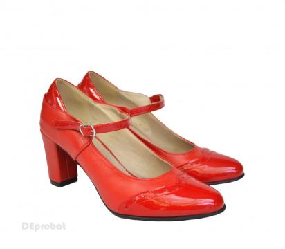 Pantofi rosii dama eleganti din piele naturala P381