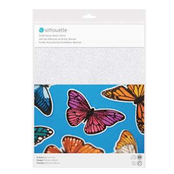 Foi de autocolante - glitter alb Silhouette de la R&A Line Trade SRL