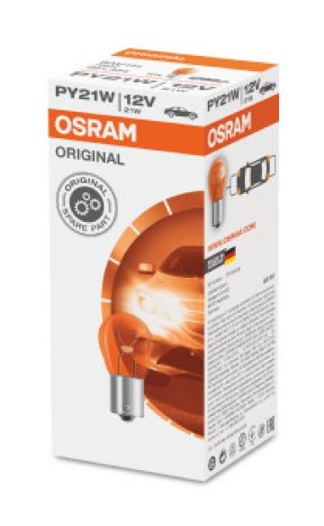 Bec 12V PY21W original set 10 buc Osram de la Auto Care Store Srl