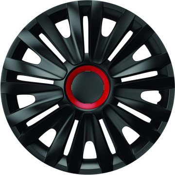 Set capace roti 14` negre cu inel rosu Royal de la Auto Care Store Srl