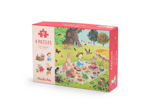 Puzzle-uri 4 anotimpuri, Moulin Roty
