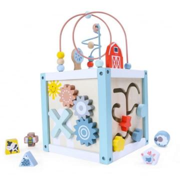 Jucarie cub educational din lemn 1020 Ecotoys