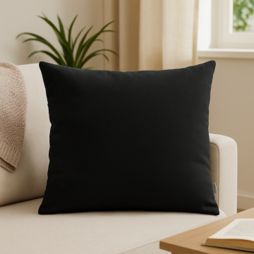 Perna decorativa, neagra, 45x45 cm