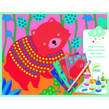 Joc Atelier creativ cu buline Djeco, Pointillisme