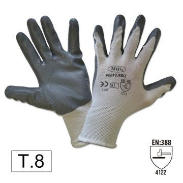 Manusi de lucru cu palma intarita de nitril. t.8 JBM de la Auto Care Store Srl