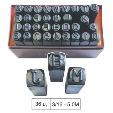 Set matrita-poanson cu litere si numere - 36 piese JBM