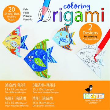 Jucarie Origami Fridolin, pesti de colorat de la Montana Imobiliare Srl