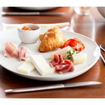 Platou portelan Karma Vista Alegre 38 cm cu bol sos 89 ml de la Ad Horeca Concept Srl