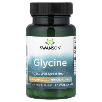 Supliment alimentar Glycine 500mg 60 capsule, Swanson