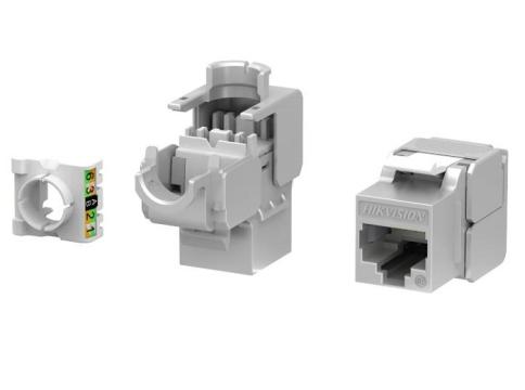 Set 50 mufe Keystone Cat6 180 grade, argintii