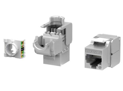 Set 50 mufe Keystone Cat6 180 grade, argintii