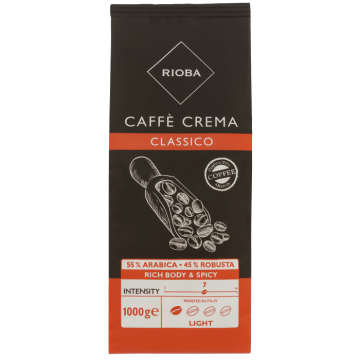 Cafea boabe Rioba Caffe Crema Classico 1 kg de la KraftAdvertising Srl