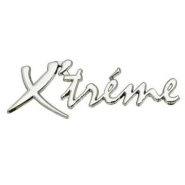Emblema auto metalica, autoadeziva, X?Treme, finisaj Crom de la Auto Care Store Srl
