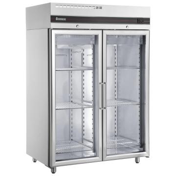 Frigider inox vertical cu 2 usi sticla de la Clever Services SRL