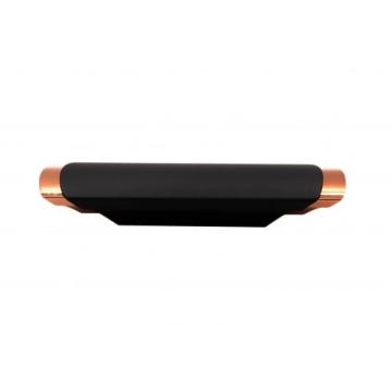 Maner mobilier Ribon cupru lucios si negru mat