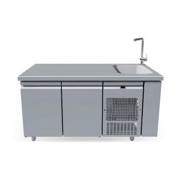 Masa rece cu 2 usi GN si chiuveta 40X40 Bambas PG159-40L de la Clever Services SRL