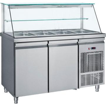 Saladeta cu 2 usi si vitrina 4 GN 1/1 Bambas SMGN 139 de la Clever Services SRL