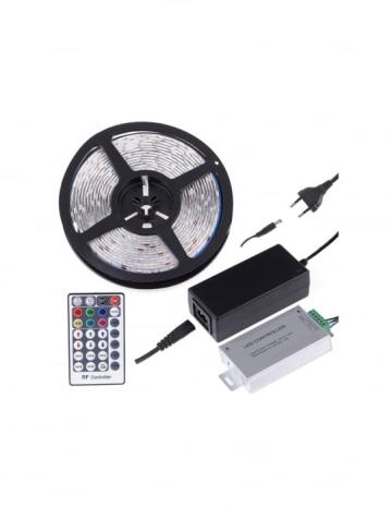 Set 3 - banda Led RGB IP20 sau IP45 controler si telecomanda de la Bricozol Mob Srl