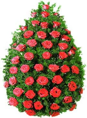 Coroana trandafiri 16 de la Casa Funerara Eva Srl