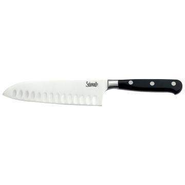 Cutit Oriental Santoku Salvinelli 16 cm - lama alveolata