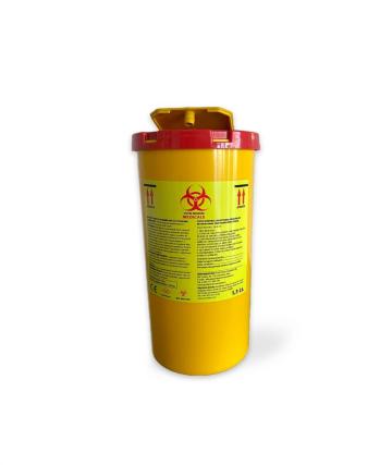 Recipient plastic 1.3 L pentru deseuri taioase - intepatoare de la Profi Pentru Sanatate Srl