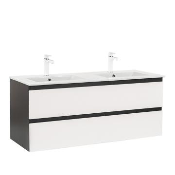 Dulap inferior Vario Forte 120 cu lavoar antracit-alb