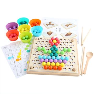 Joc de societate din lemn 3 in 1, puzzle cu bile, sah zburat de la Leziter Kft.