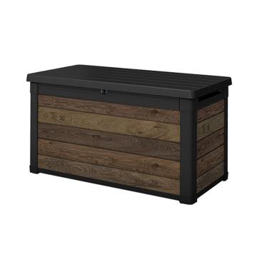 Lada de gradina din plastic Decocoat 380 L nuc