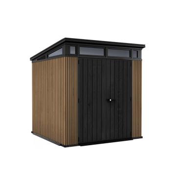 Casa de gradina din plastic 7x7 Signature Pent Venetia maro