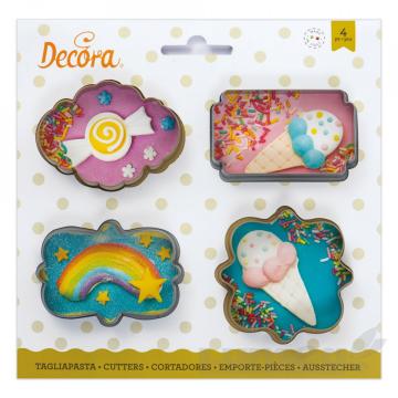 Set decupatoare, rama mini, 4 bucati - Decora de la Lumea Basmelor International Srl