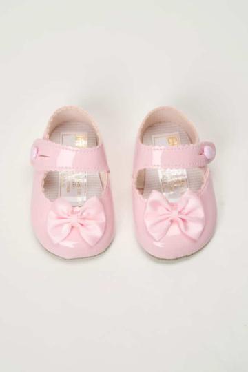 Pantofi botez B 604 - roz