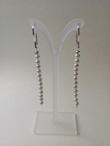 Set bijuterii cu scoica perlata si hematit placat cu argint de la Crissy Atelier Srl
