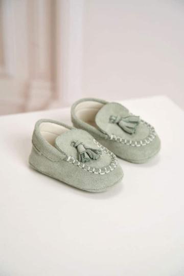 Mocasini botez Babywalker MI.1130 - menta de la Andreeatex